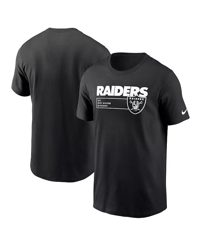 

Мужская черная футболка Las Vegas Raiders Division Essential Nike