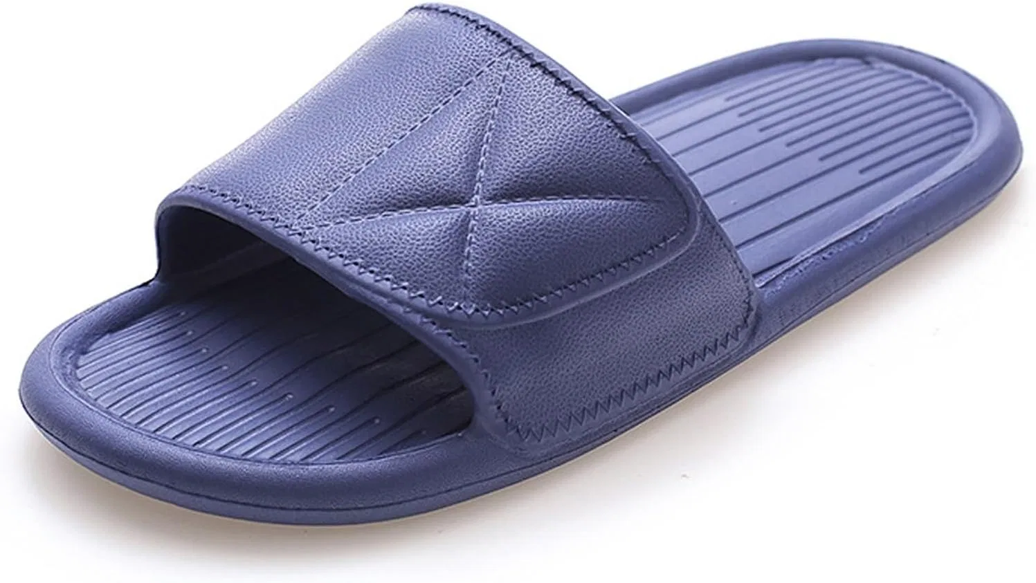 Badelatschen Herren Pantoletten Latschen Sandalen Пляжные ползунки Фитнес Hausschuhe Badesandalen Duschschuhe Тапочки Badeschuhe Badeschuh Hausschlappen Schlappen Männer RYTEJFES, Dark Blue — фото 2