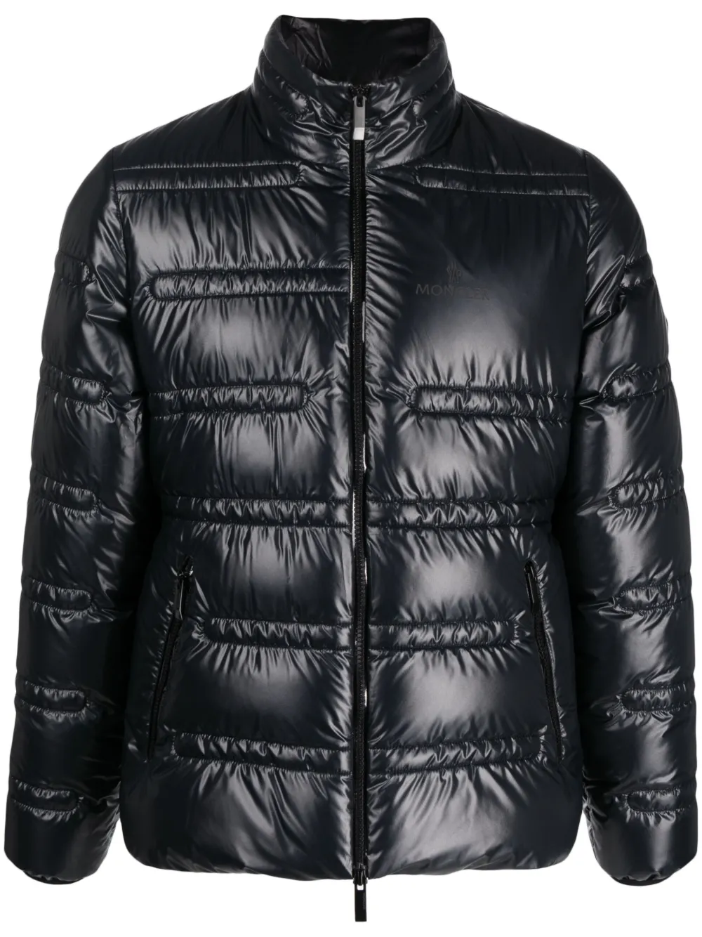 

Пуховик с логотипом MONCLER, черный