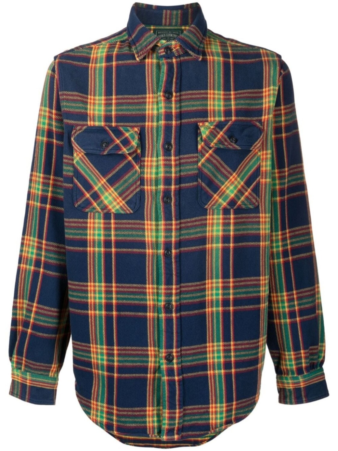 

Polo Ralph Lauren plaid-check cotton shirt, синий