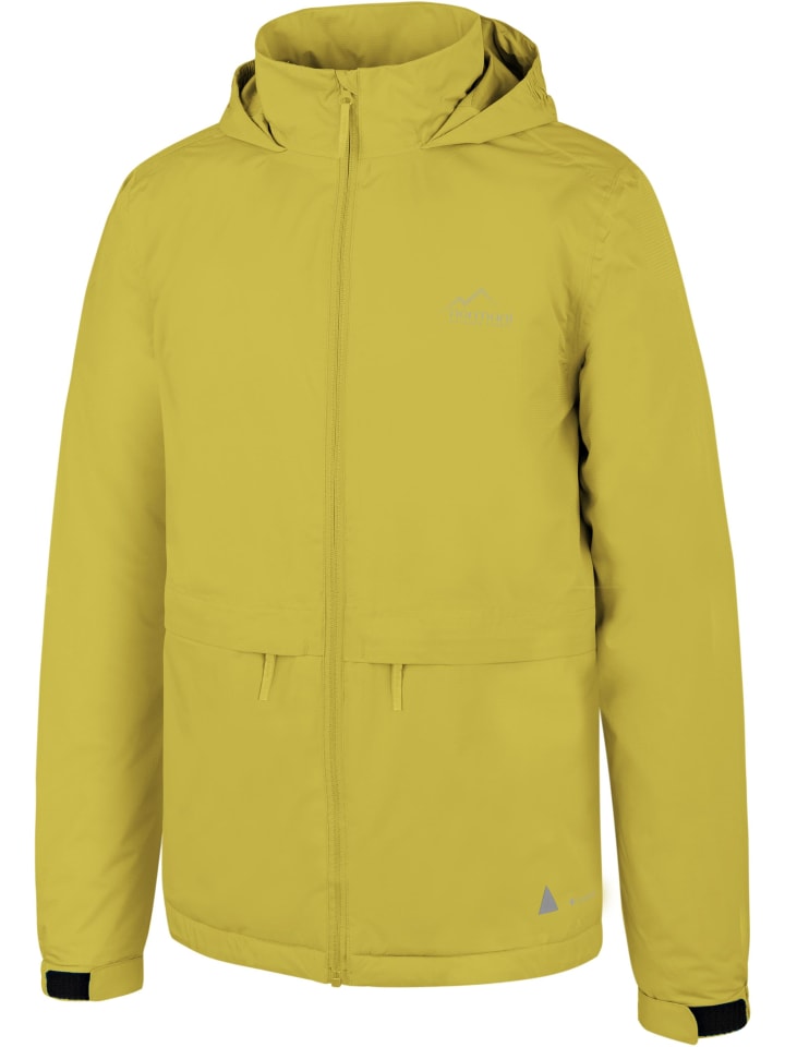 Normani Outdoor Sports Детская дождевая куртка с флисовой подкладкой желтого цвета — фото 2