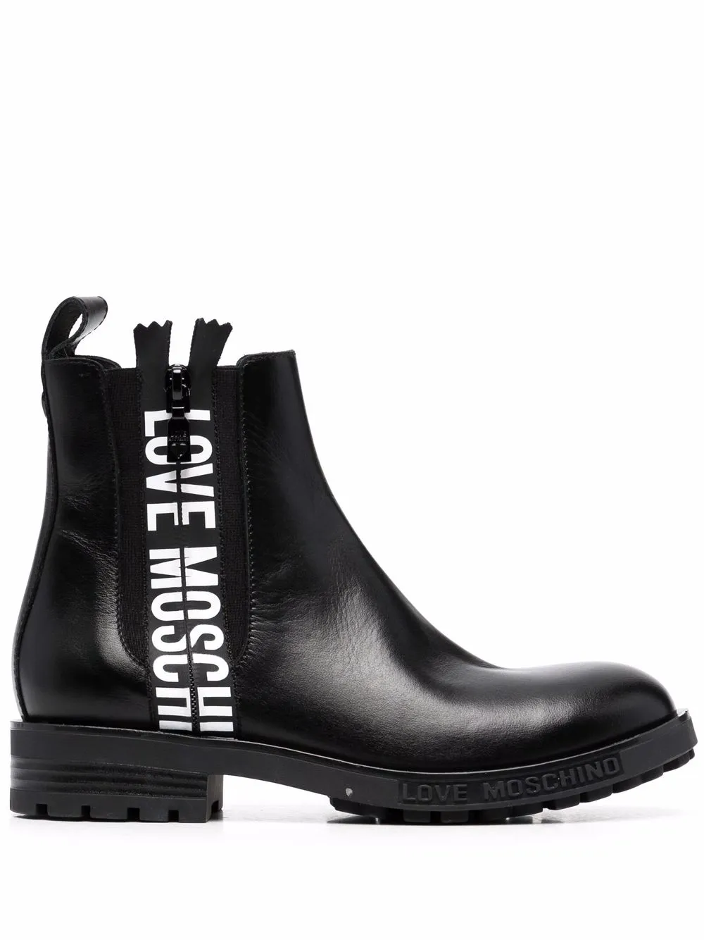 Ботинки челси с логотипом Love Moschino, черный
