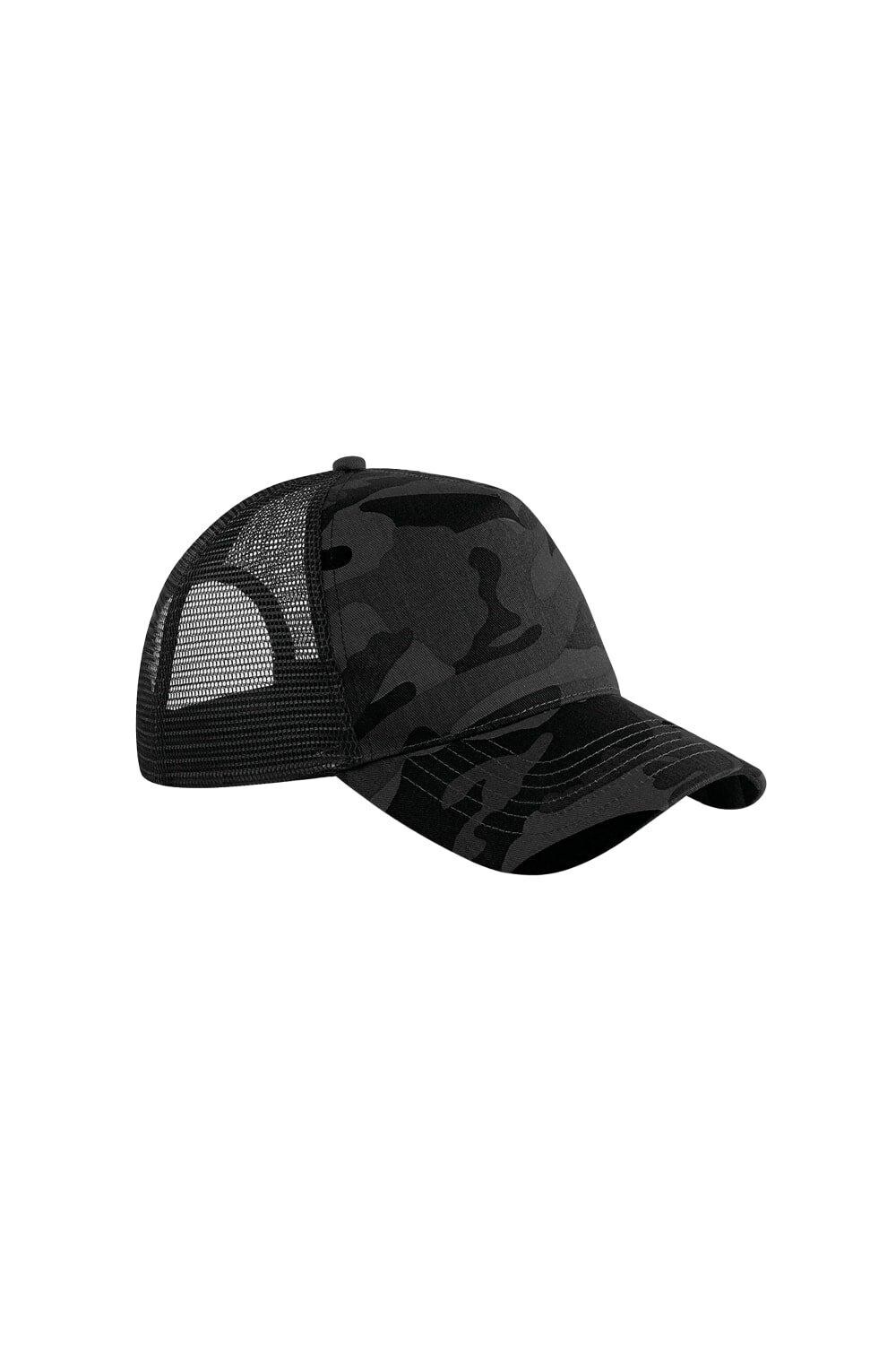 

Камуфляжная кепка Snapback Trucker Beechfield, синий