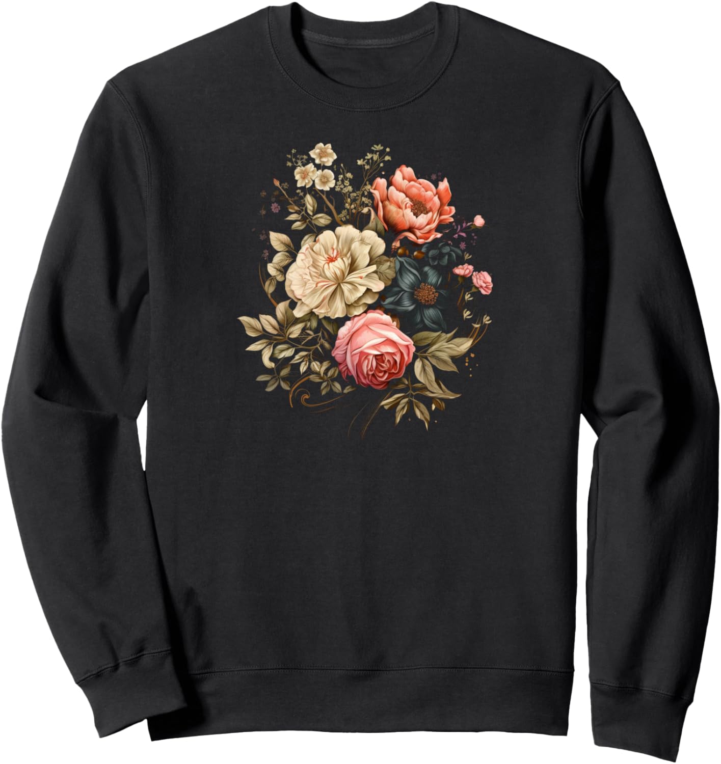 

Толстовка с цветочным принтом Flowers Apparel, черный