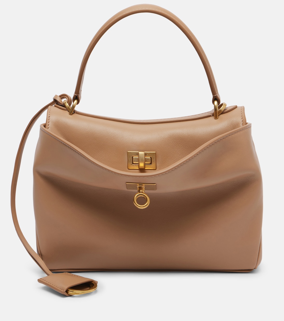 

Кожаная мини-сумка Rodeo Balenciaga, Latte