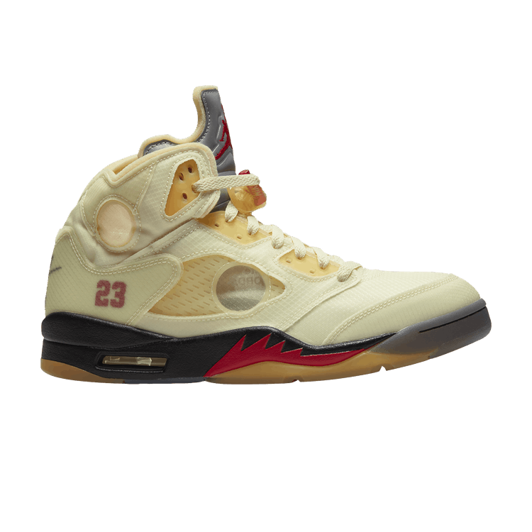 

Кроссовки Air Jordan Off-White x Air Jordan 5 SP 'Sail' Sample, кремовый