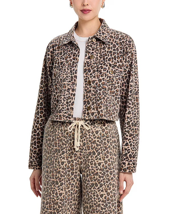 

Укороченная куртка из эластичного денима Vintage Havana, коричневый