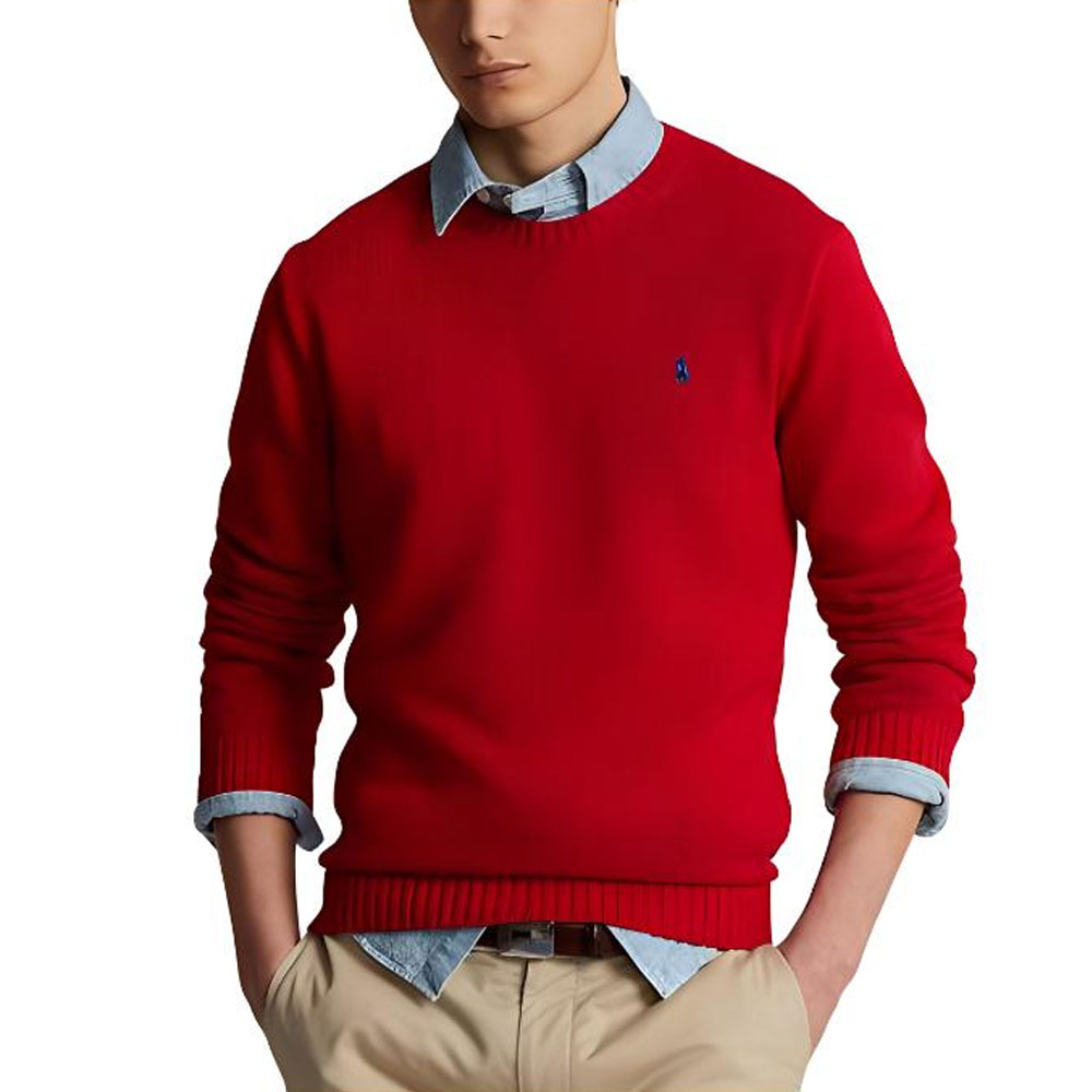 

Свитер с вышитым логотипом Polo Ralph Lauren, красный