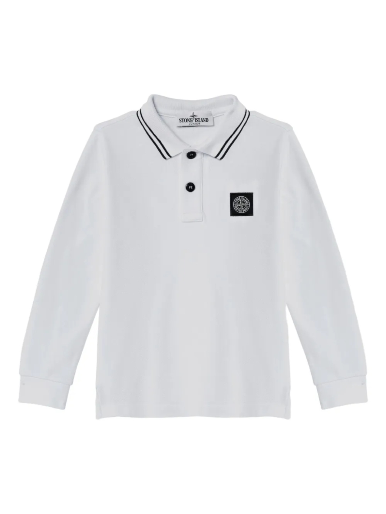 

Stone Island Junior рубашка поло с логотипом, белый