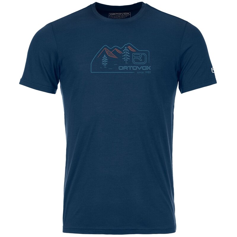 

Рубашка 150 крутой винтажный значок ts m Ortovox, цвет deep ocean