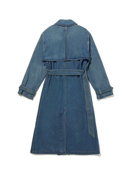 Длинное тренч Levi's, Dark Indigo - Flat Finish — фото 4