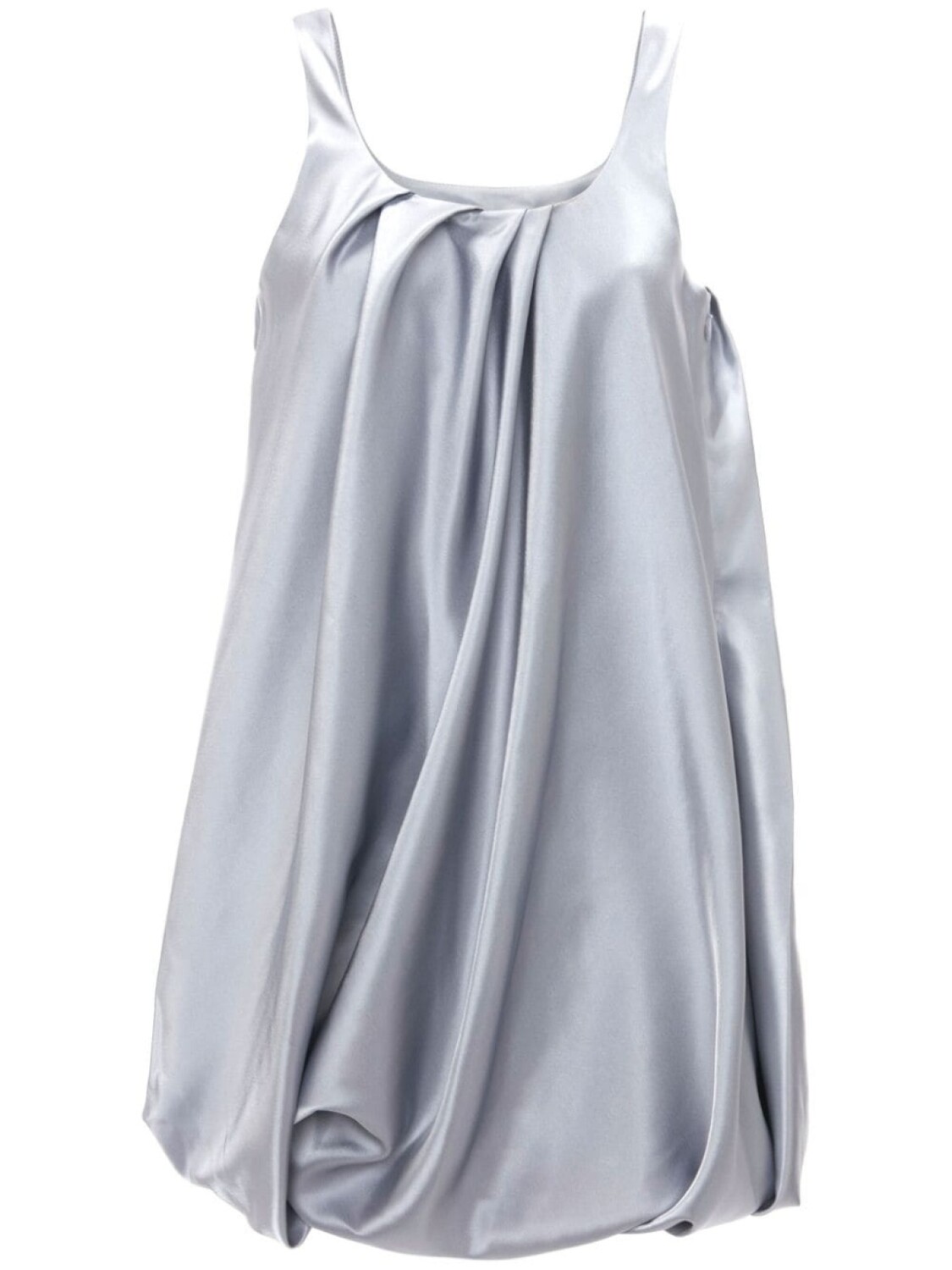 

JW Anderson платье мини Twisted с эффектом металлик, серый