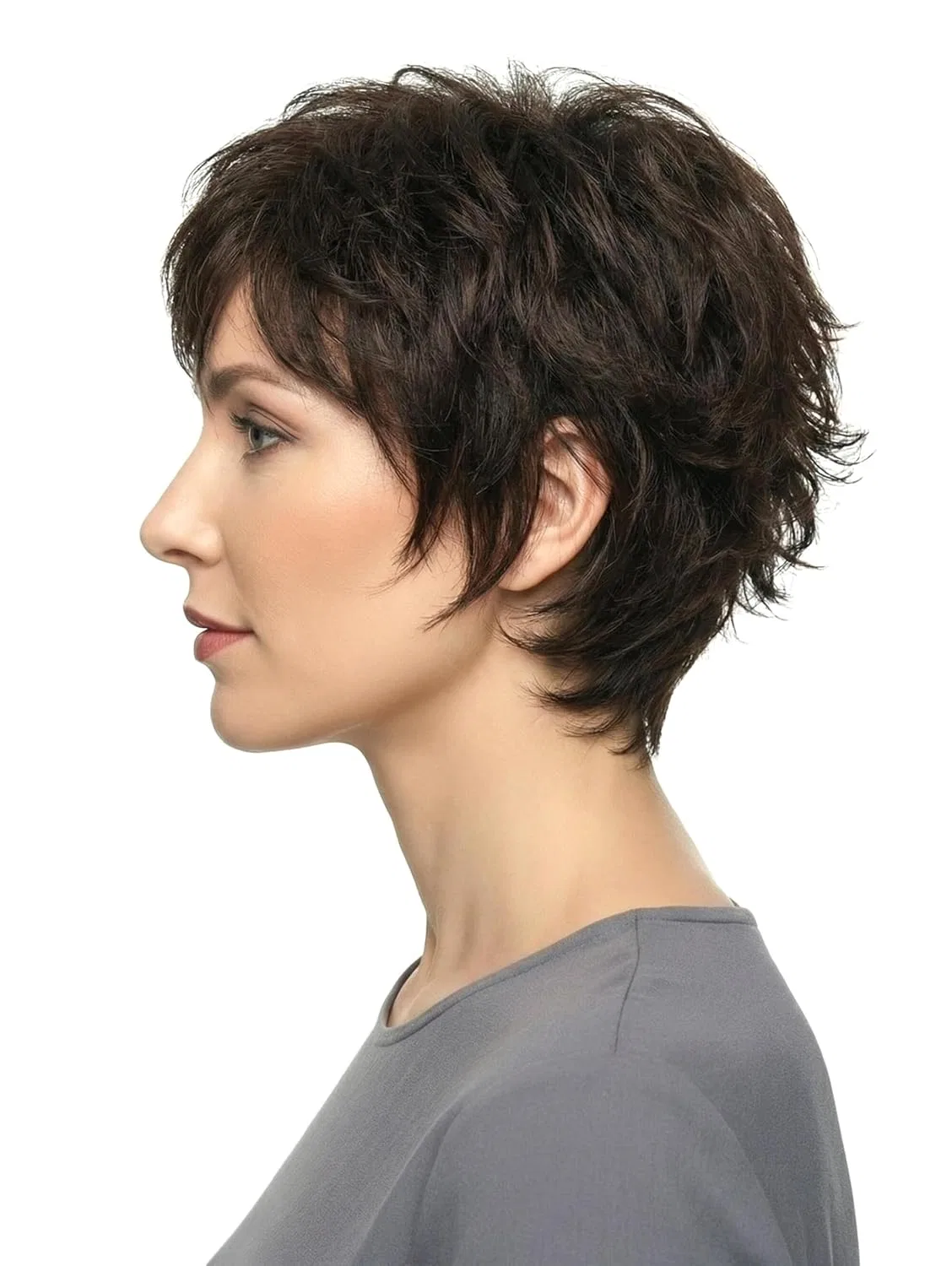 Женский парик из синтетических волос Lofty «Luka» Lofty, Dark / Medium Brown — фото 2