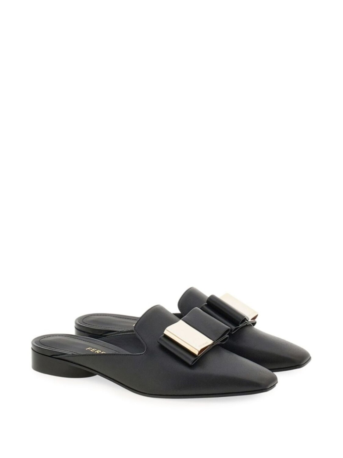 

Ferragamo мюли Double Bow, черный