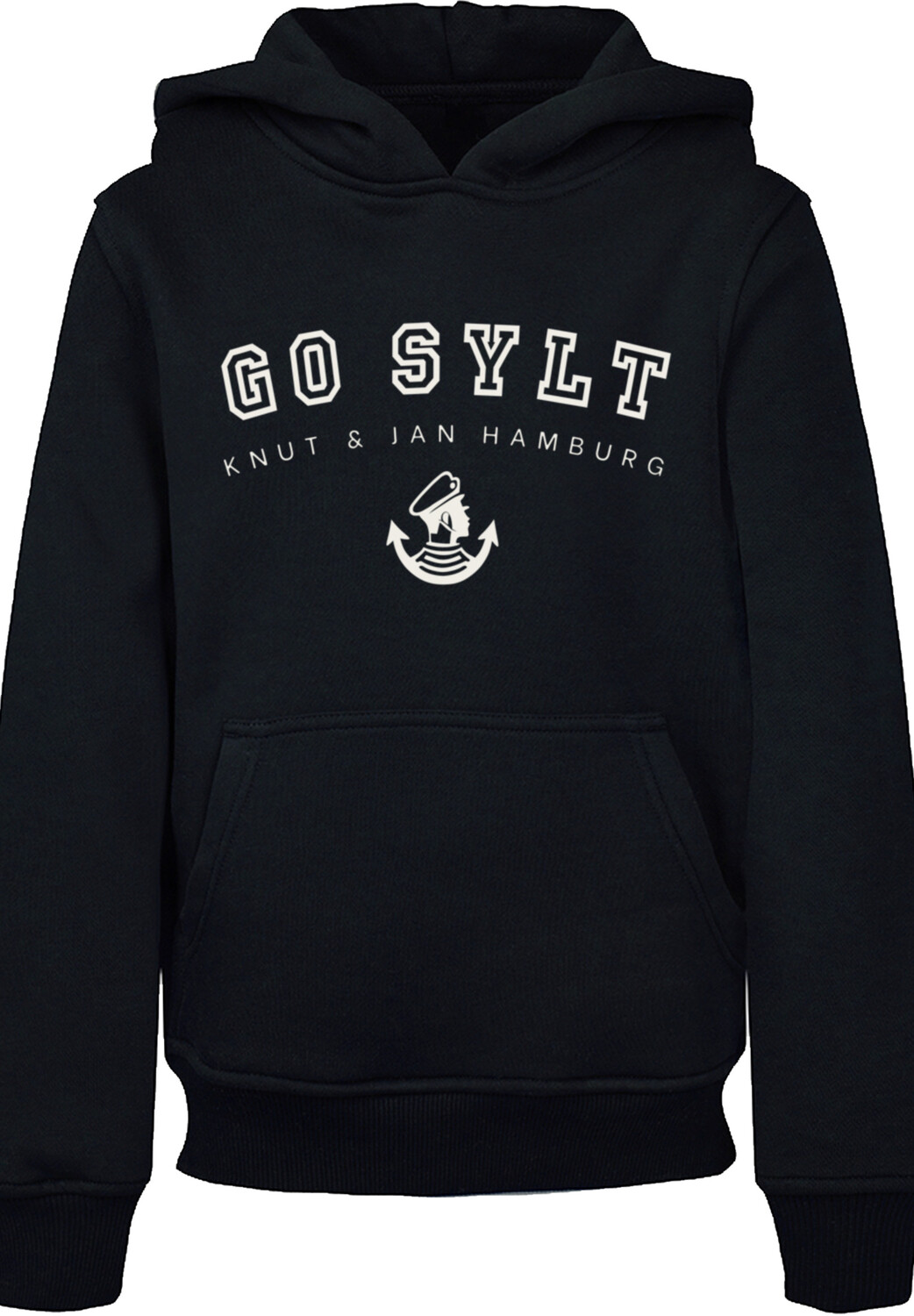 

Пуловер F4NT4STIC Hoodie Go Sylt Knut & Jan Hamburg, черный
