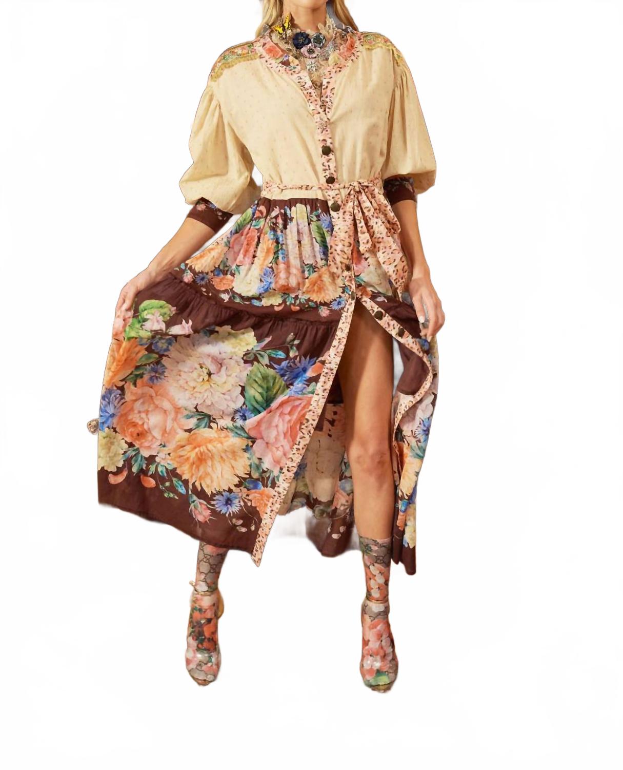 

Платье макси Gissele в бежевом Aratta