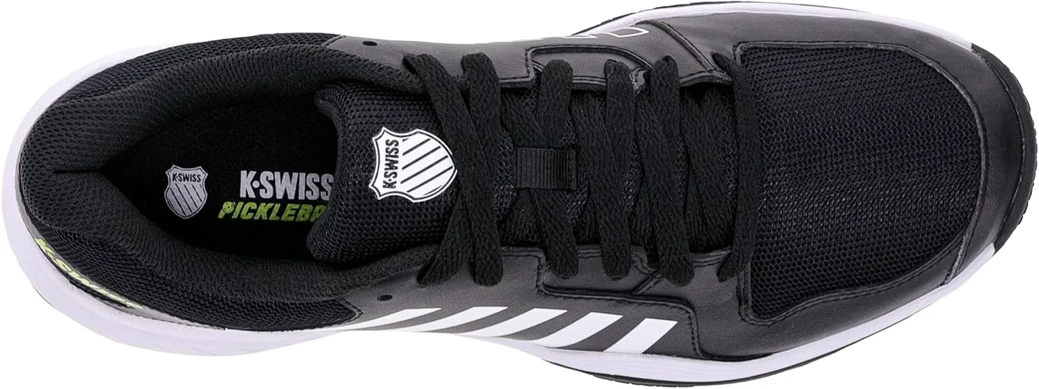 Мужские кроссовки K-Swiss Court Express для пиклбола, черный/белый/розовый — фото 4