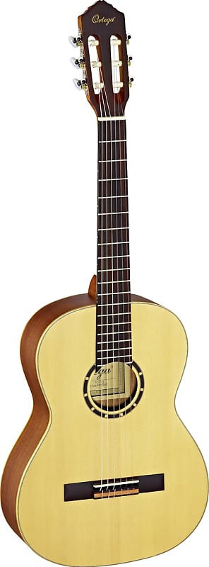 

Акустическая гитара Ortega Guitars R121-7/8 Family Series 7/8 Body Size Nylon 6-String Guitar w/ Free Bag, Spruce Top and Mahogany Body, Satin Finish