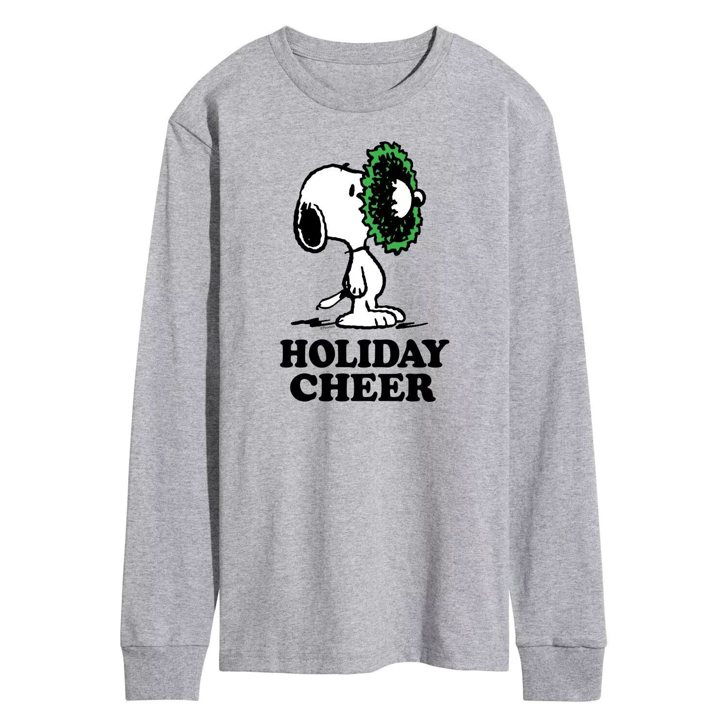 

Мужская футболка с длинными рукавами Peanuts Holiday Cheer Licensed Character