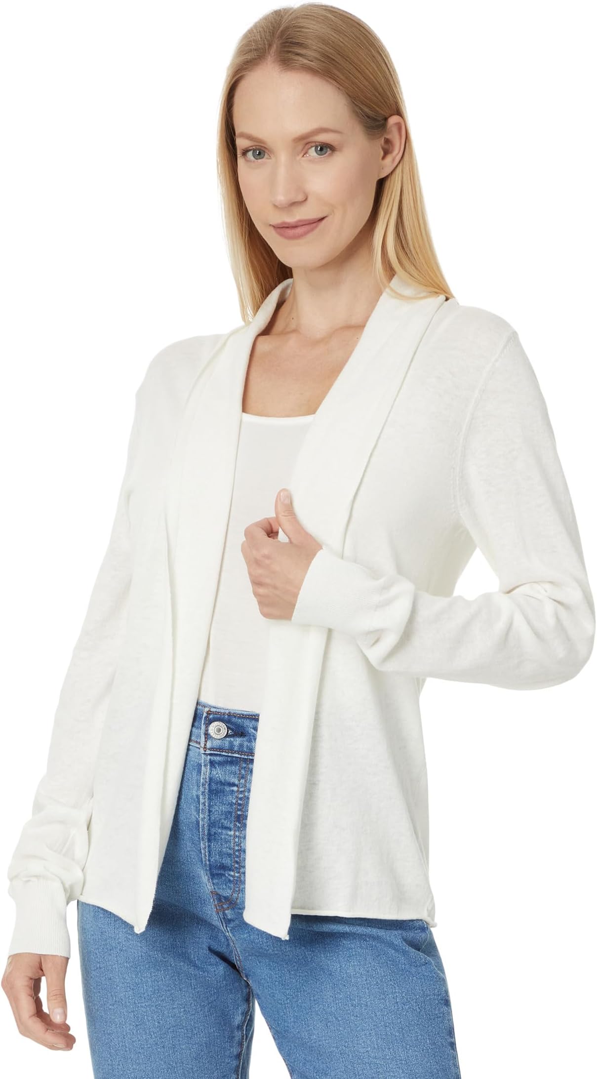 

Свитер Lilla P Everyday Open Cardigan Sweater, цвет Antique White