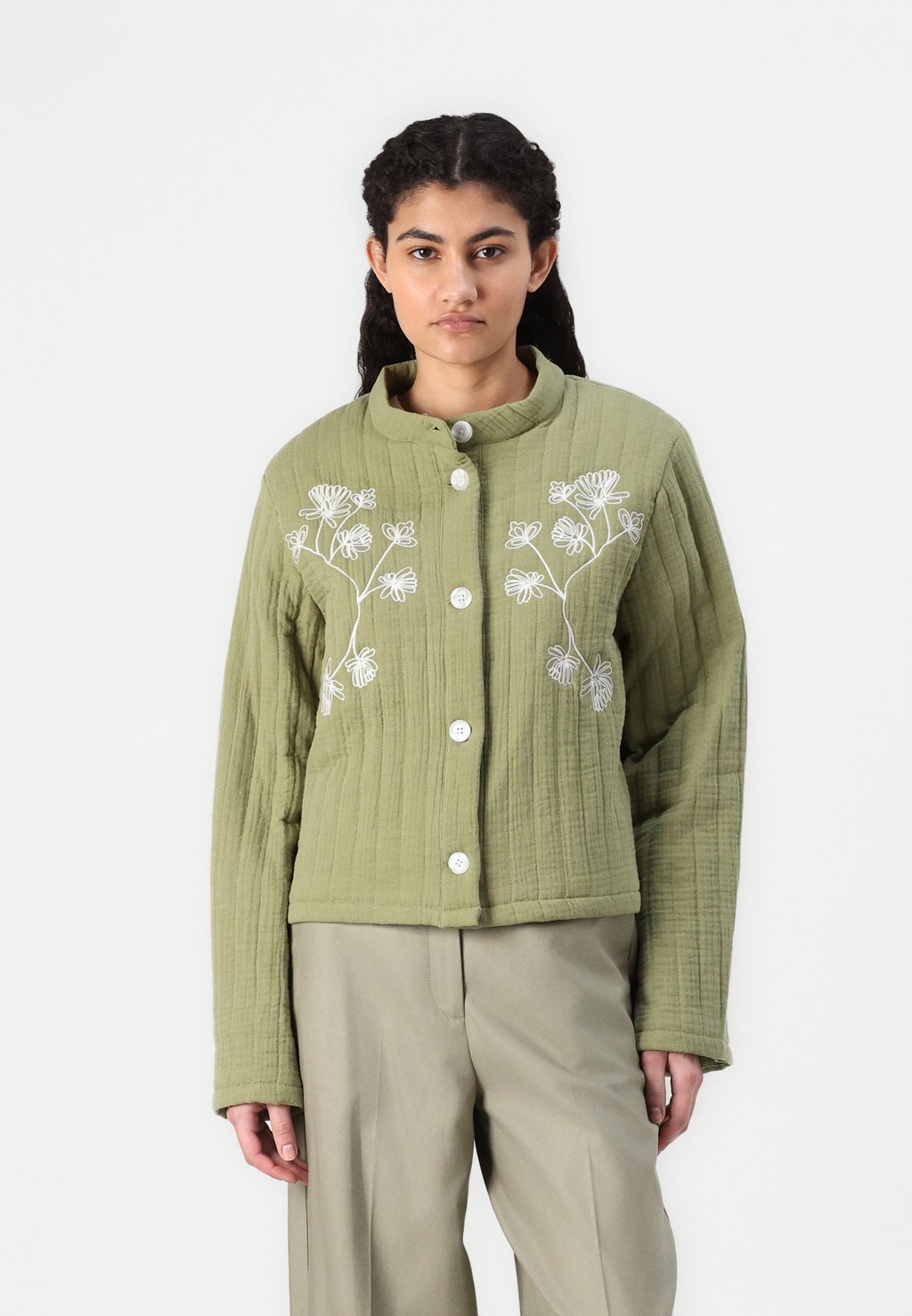 

Легкая куртка ONLAURA LIGHT QUILTED JACKET ONLY, хаки