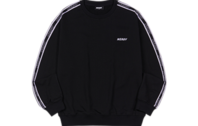 

Chidoren свитшот с круглым вырезом свободного кроя осенний унисекс Nerdy, черный