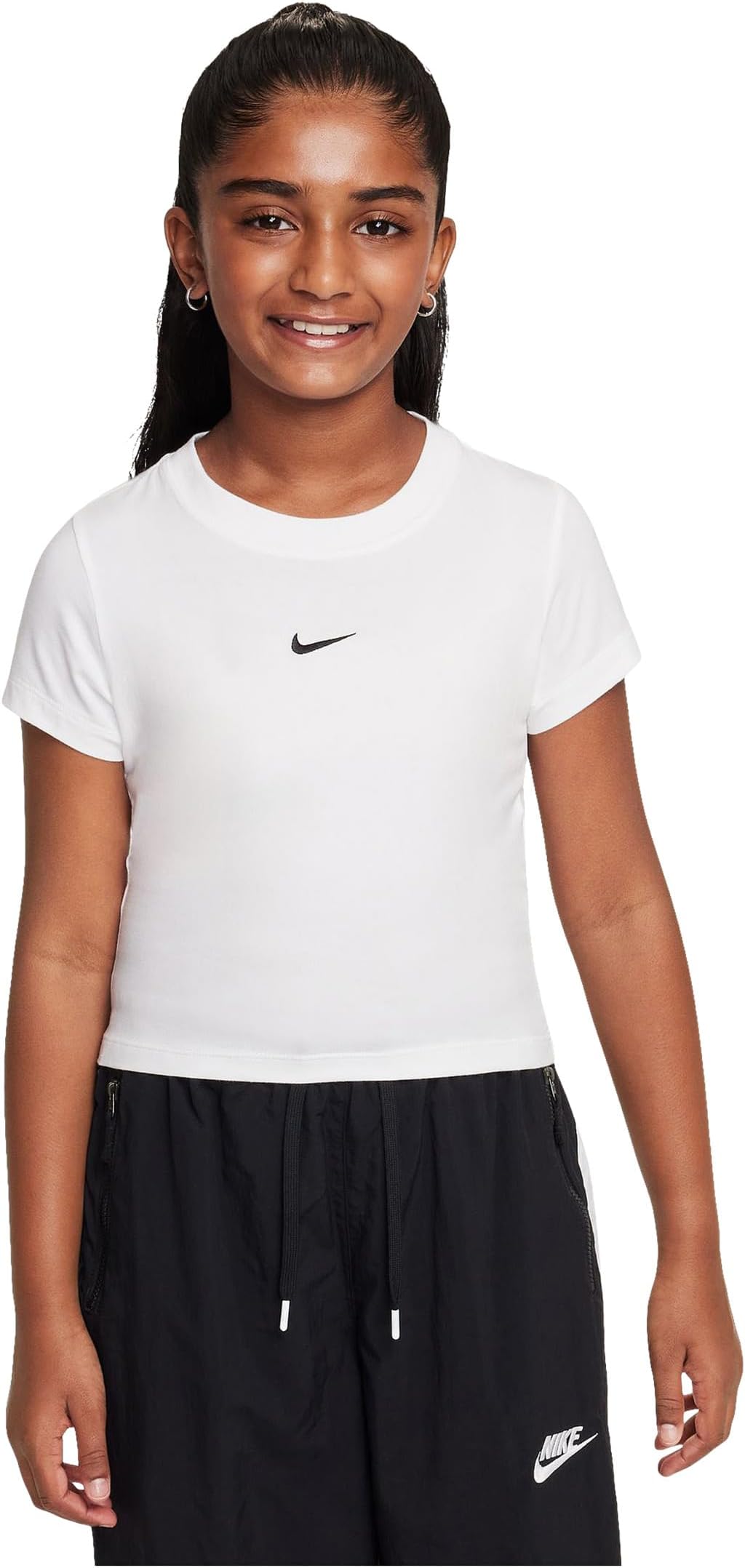 

Спортивная укороченная футболка Nike Kids, White