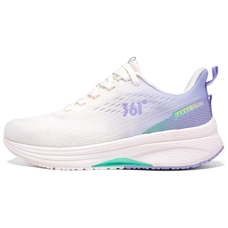 

361° Износостойкие нескользящие низкие повседневные кроссовки для бега Women's White Purple