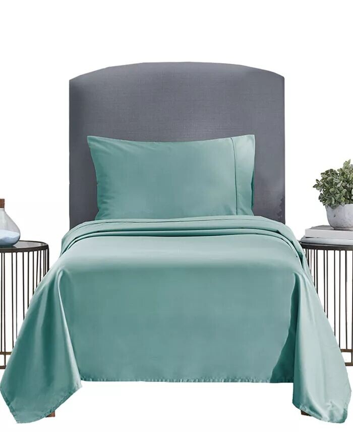 

Мягкие хлопковые простыни Twin XL - плотность нитей 400, 100% хлопковый сатин - Twin XL California Design Den, синий