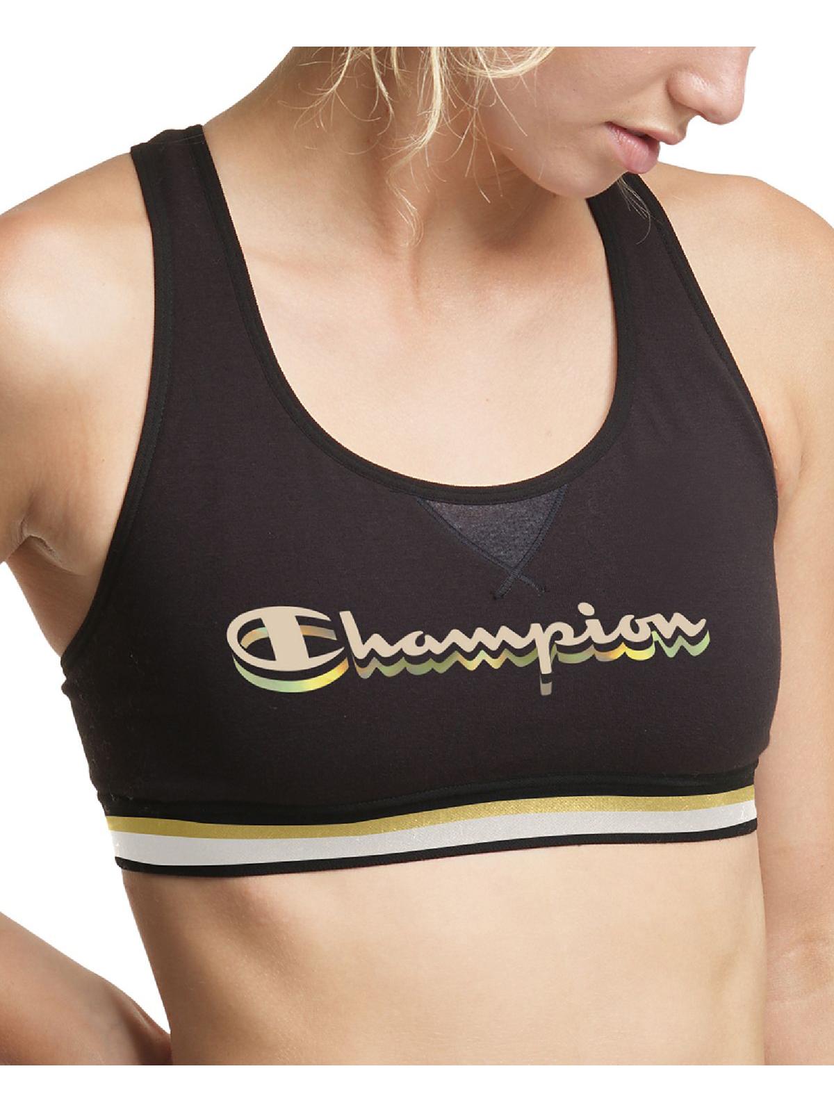 

Женский спортивный бюстгальтер для фитнеса и бега Champion, цвет black natural
