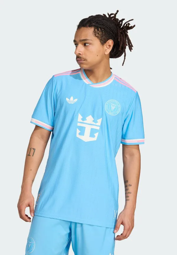 Третья футболка клуба «интер майами» (аутентичная клубная форма) Adidas Performance, Semi Blue Burst