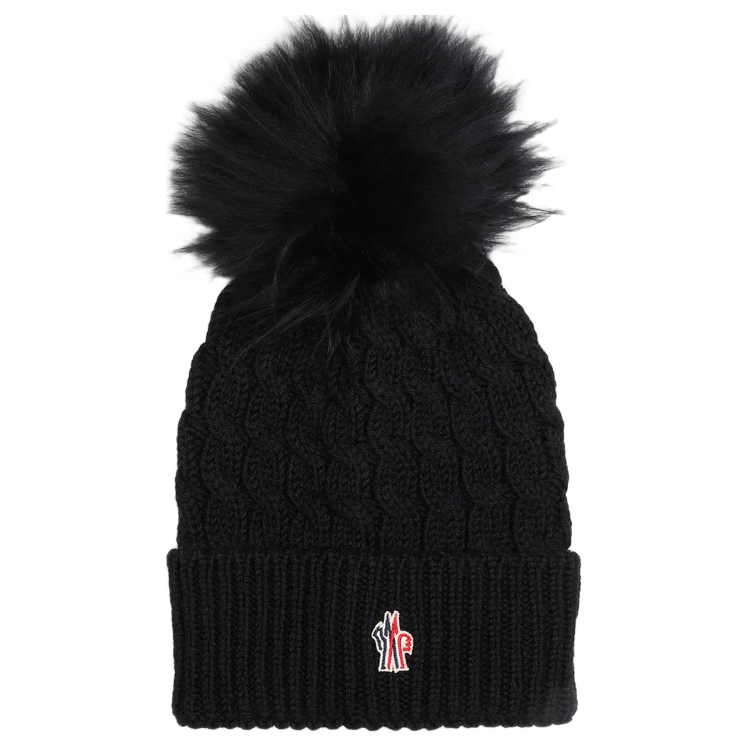 

Moncler Grenoble Вязаная шапка с логотипом, Black