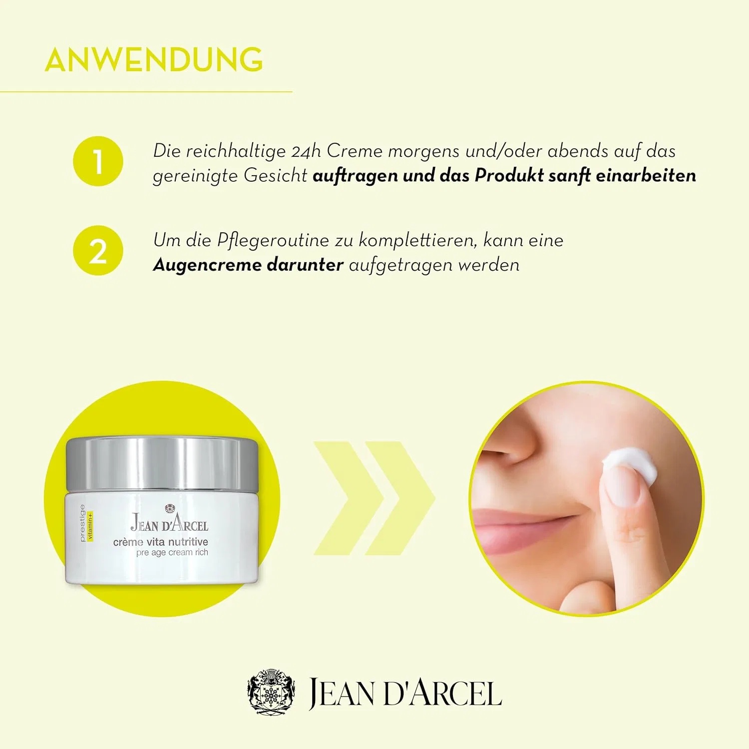 Крем для лица Jean D'Arcel — Увлажняющий «PRESTIGE crème vita nutritive» от — фото 3