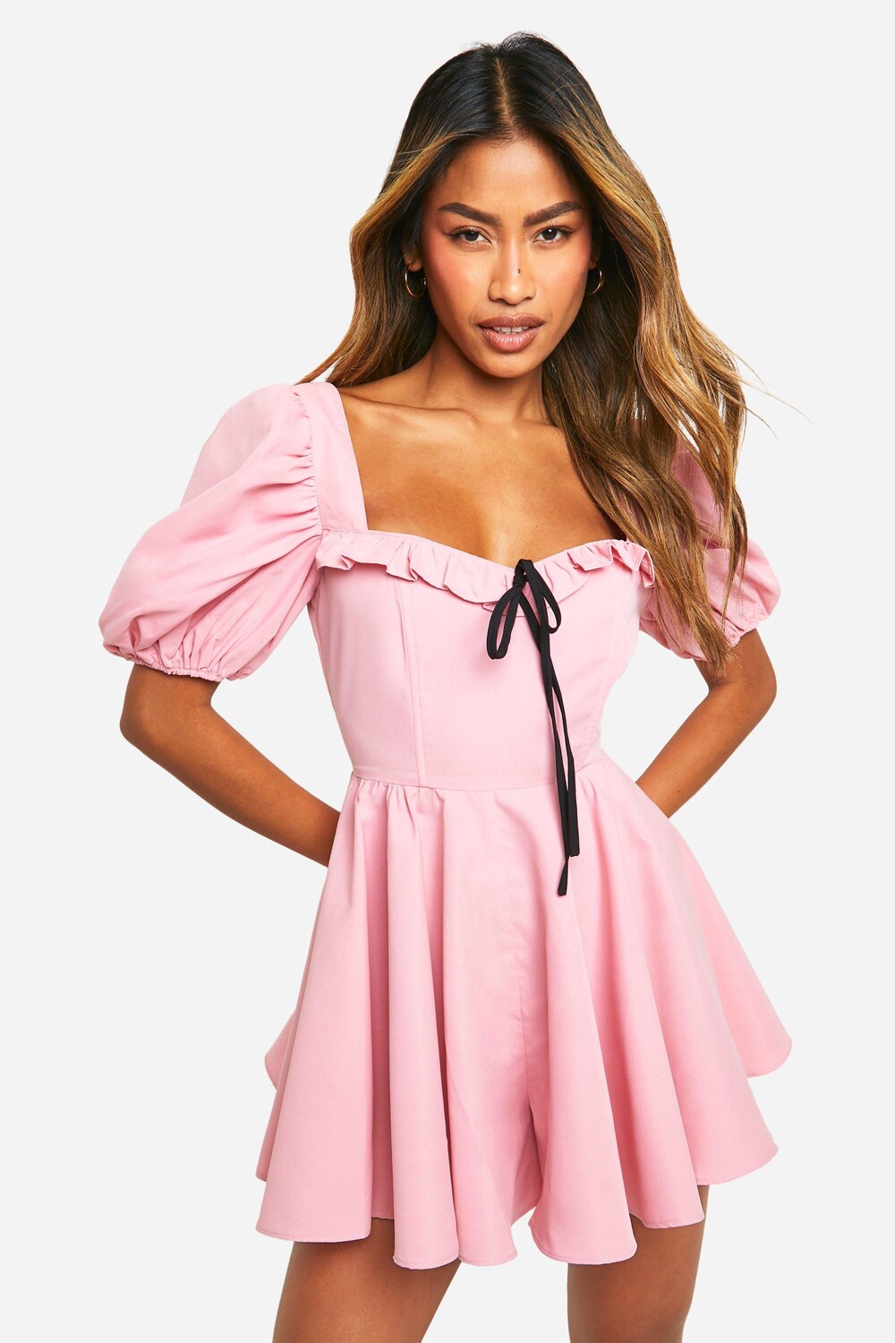 

Пуховый комбинезон Milkmaid boohoo, розовый