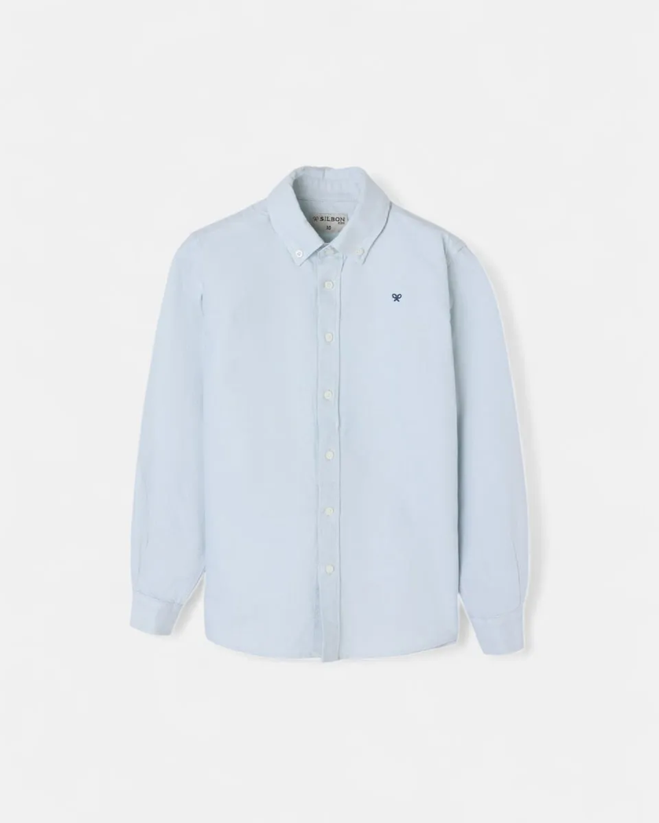 

Детская спортивная рубашка оxford зеленая ракетка Silbon