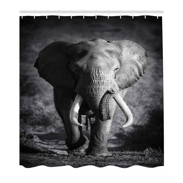 

Занавеска для душа twentyfour Wildlife Elefant, 200 см, серый