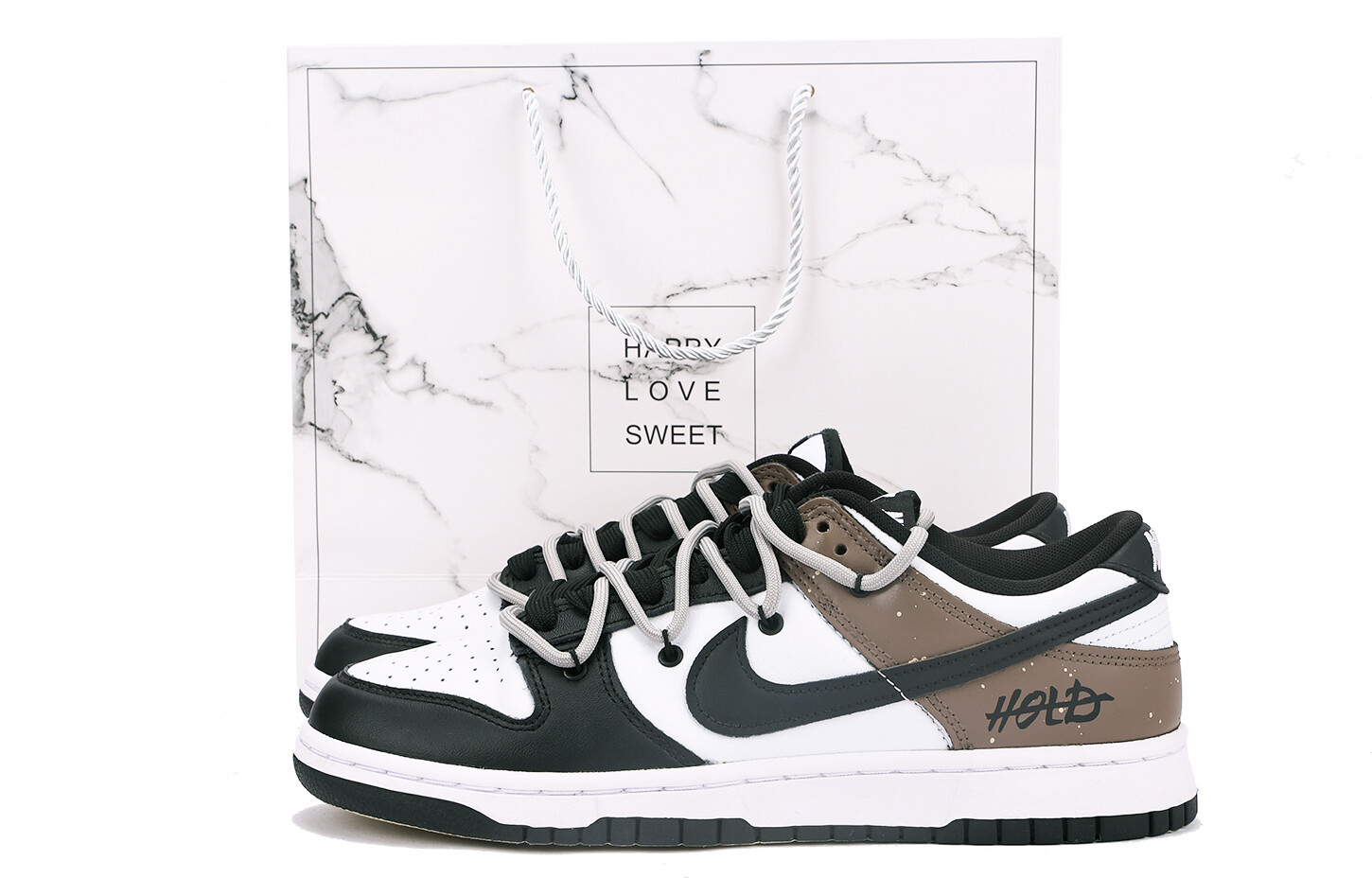 

Кроссовки Nike Dunk Skateboarding Shoes Unisex Low-top Back/Brown, коричневый