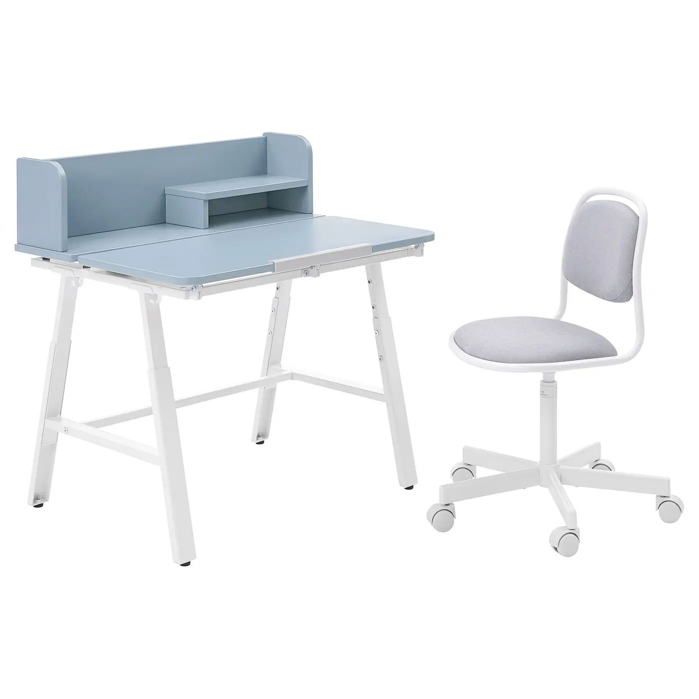 

Детский стол и стул PIPLÄRKA/ÖRFJÄLL IKEA, серый