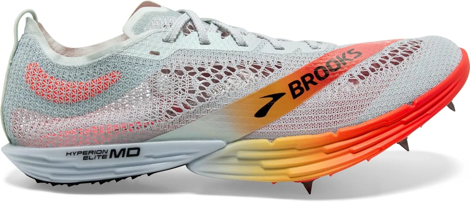 Мужские кроссовки Brooks Hyperion Elite MD, Illusion Blue Coral Orange — фото 2