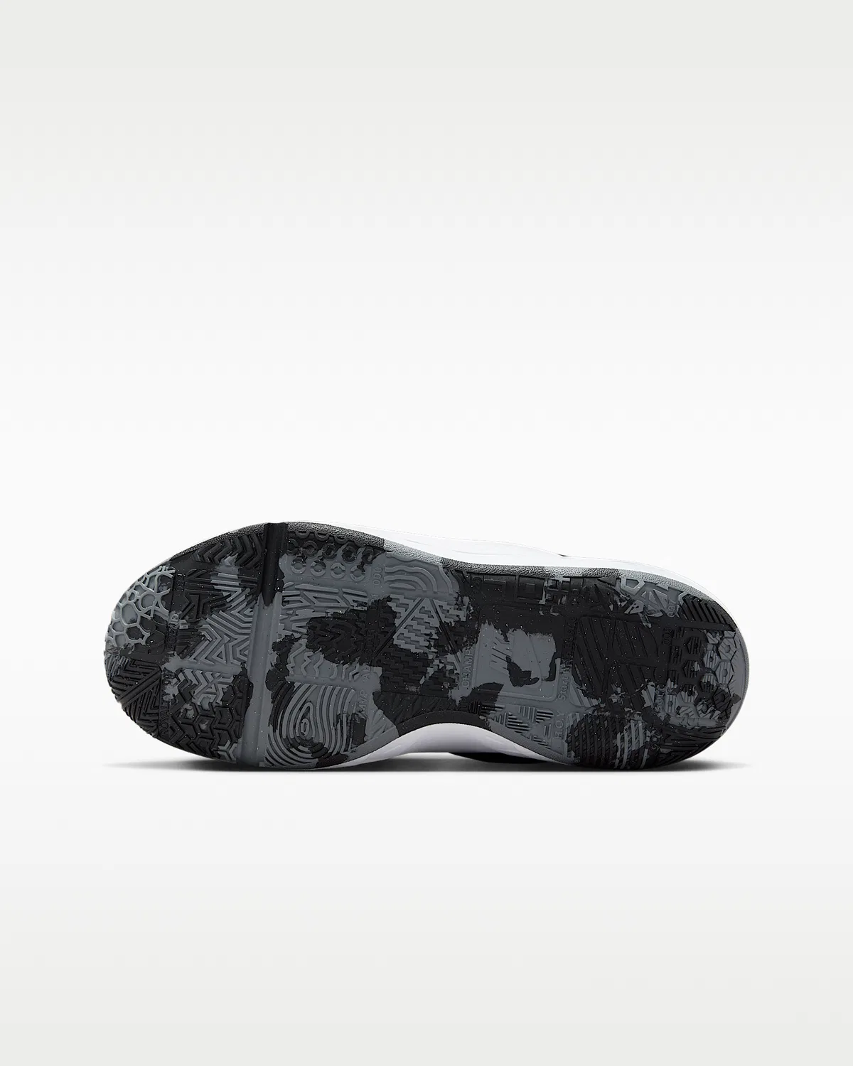 Детские баскетбольные кроссовки Nike Team Hustle D 12, Black/Anthracite/White — фото 2