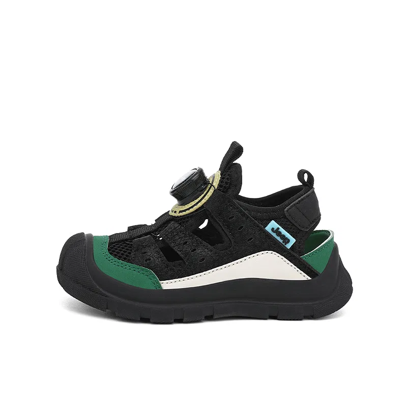 Детские сандалии Kids Jeep, 25SSA0938 Black Green[Comfortable and Breathable]