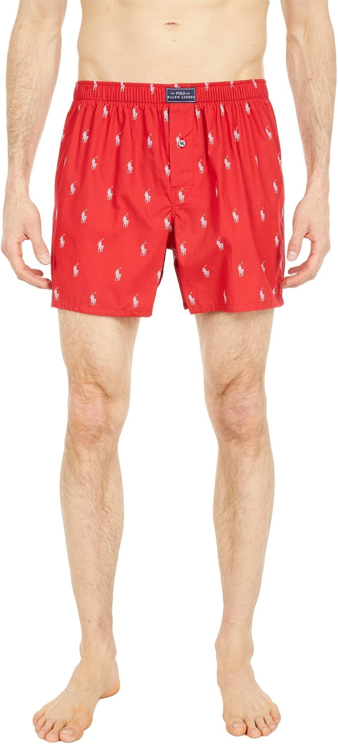 

Polo Ralph Lauren Мужские боксеры All Over Pony Player Woven, Rl 2000 Red