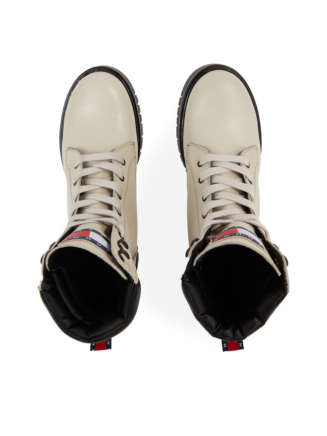 Ботинки на плоской подошве Tjw Lace Up Boot Tommy Jeans, бежевый — фото 3