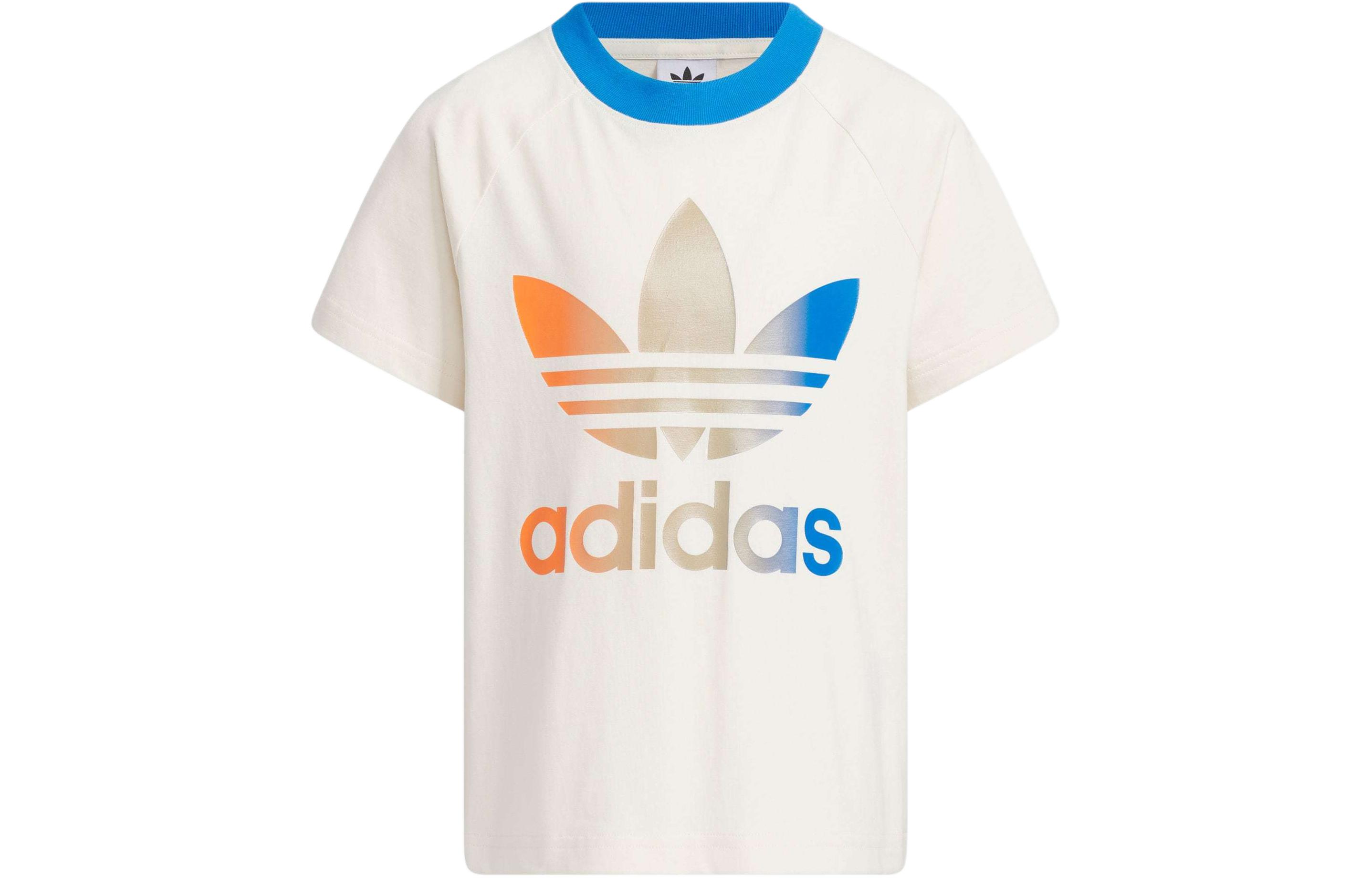 Детский спортивный костюм Adidas Originals, цвет Wonder White и Bird Feather Blue (комплект из 2 предметов) — фото 4