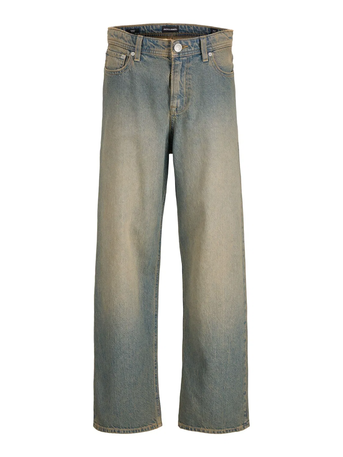 Джинсы baggy fit синие джинсовые, JACK & JONES Junior, синий деним