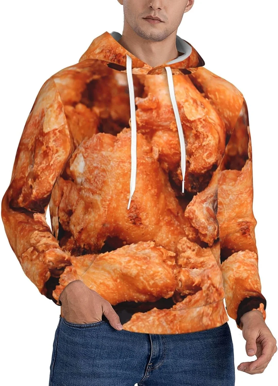 

Толстовка с капюшоном Beer And Fried Chicken Legs, с карманами SDERDZSE