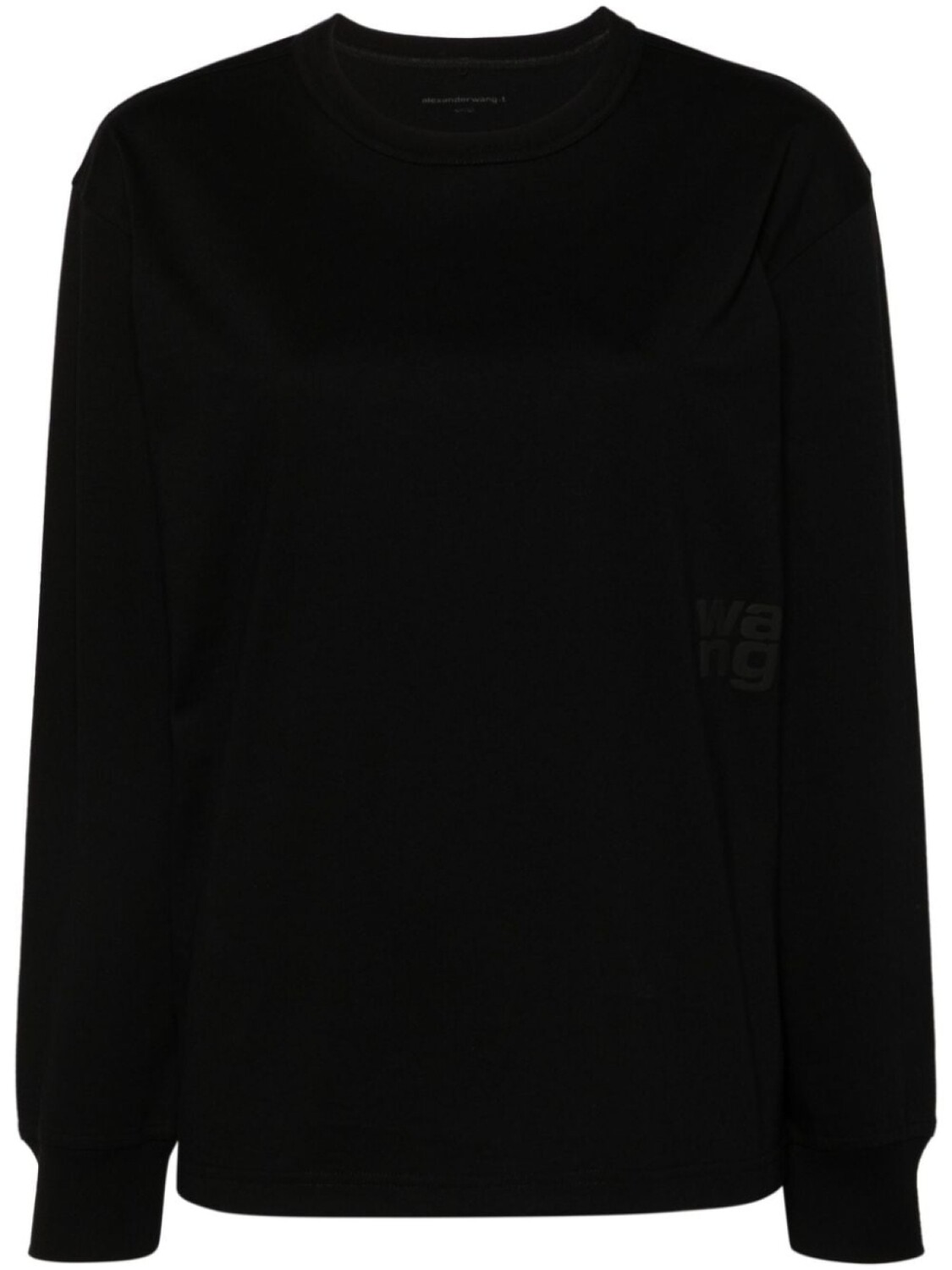 

Alexander Wang футболка с длинными рукавами и логотипом, черный
