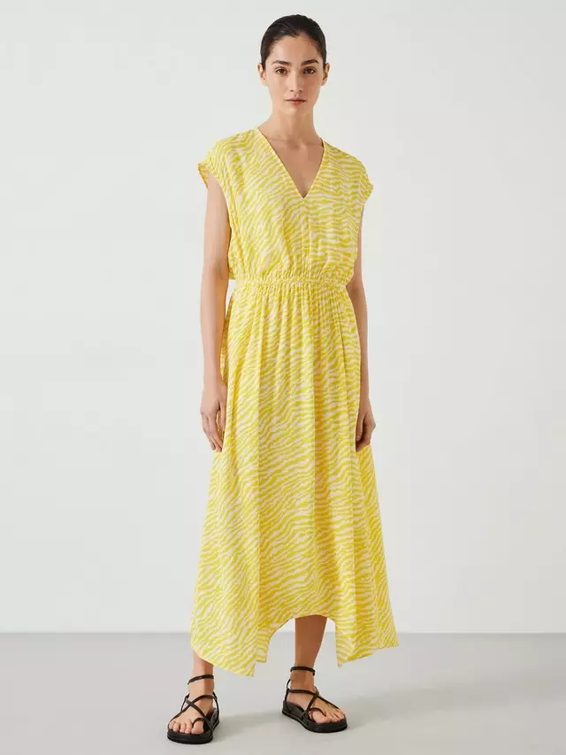 

Платье HUSH Klara Relaxed Maxi, цвет yellow/white