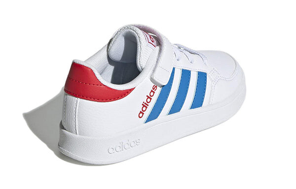 Кроссовки Breaknet эластичные шнурки Adidas, белый — фото 4