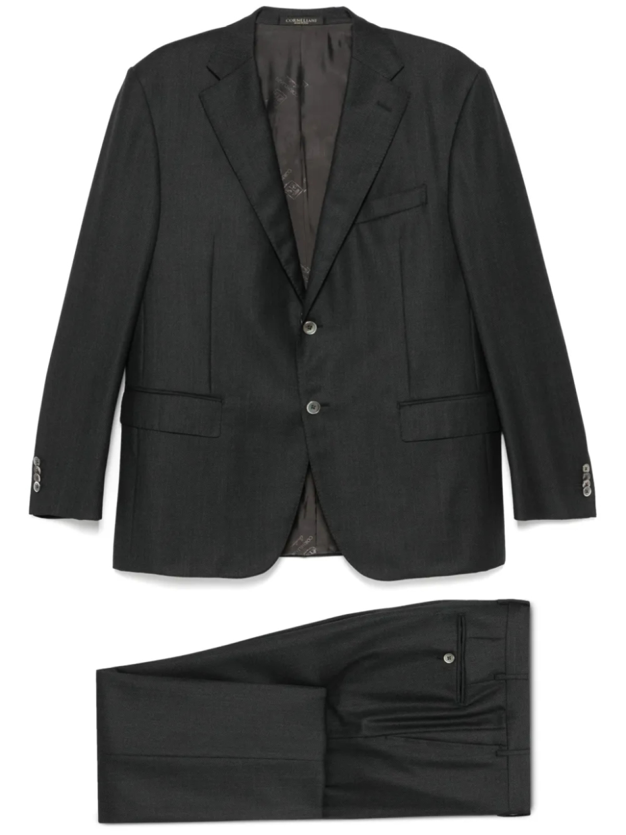 

Костюм-двойка из вирджинской шерсти Corneliani, черный